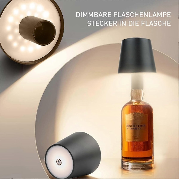 Flaskelamper, dimbare flaskelamper, oppladbare lamper