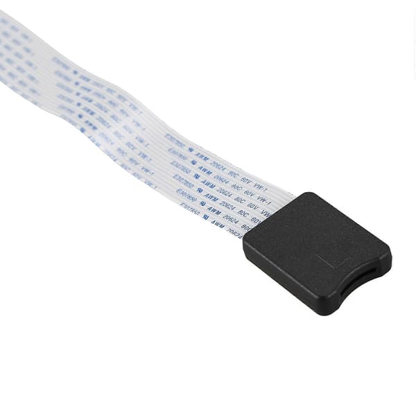 2X forlængerkabeladapter fleksibel forlænger til Micro-SD til TF-kort til Monoprice Select Mini 3D-printer/Raspberry Pi Black   white