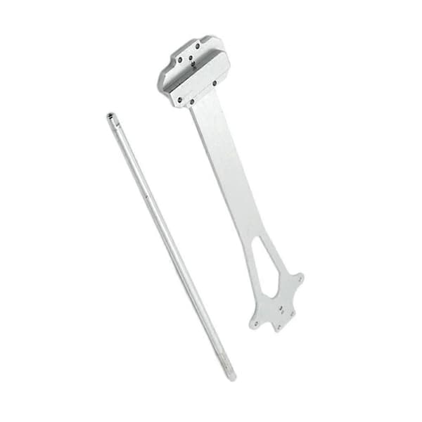 Metal RC Aksel og Plade til 124019 1/12 RC Modelbil Erstatningsdele Silver