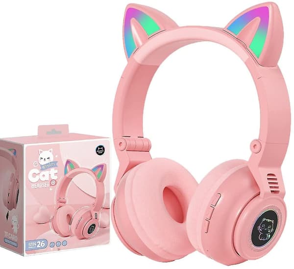 Trådløst Bluetooth-headset - pink Pink