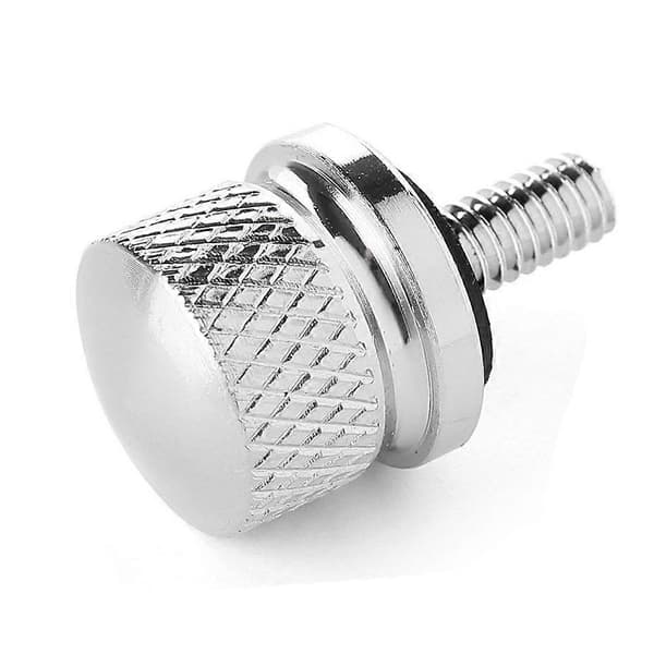 Krom Billet Aluminium Seteskruehette for Harley Davidson Silver