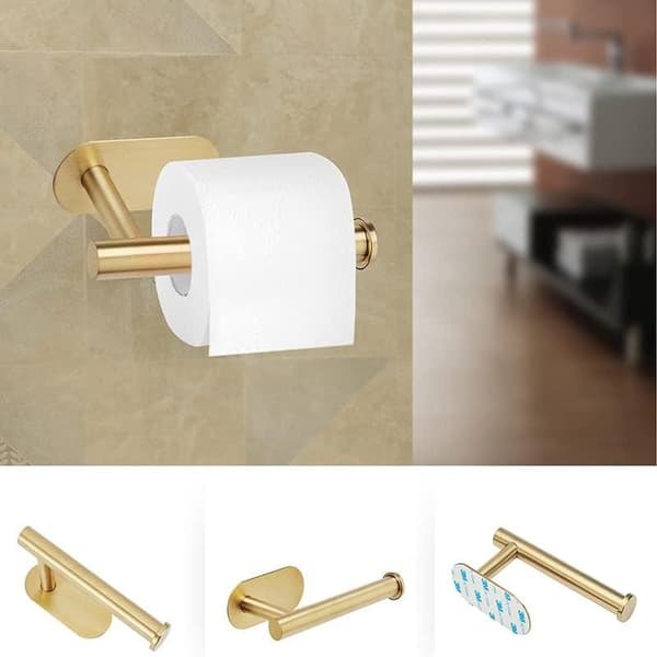 Toiletpapirholder (Børstet Messing), Væghængt Toiletpapirholder