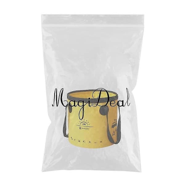 Hopfällbar hink vikbar vattenbehållare bärbar för camping 10L gul B Yellow 20L 20L
