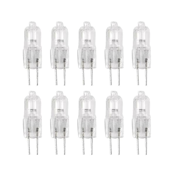 10 stk, G4 halogenlampe 12V 35W stiftlampe varmhvit