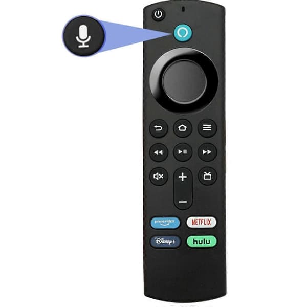 Fire Stick fjärrkontroll med röst för L5B83G Fire Stick 4K Max Black One Size