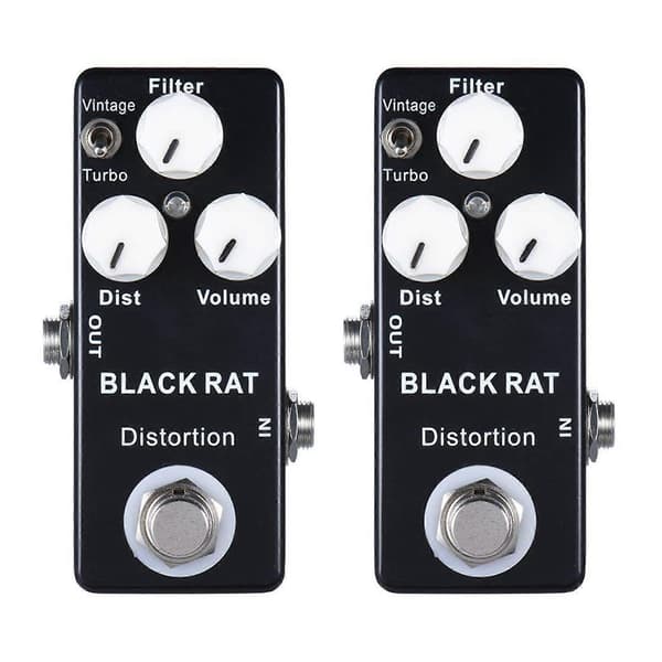 Mosky 2X Black RAT Distortion Mini Gitar Effektpedal
