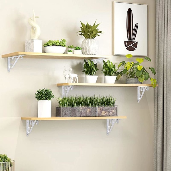 Metallvägghylla konsol triangulär konsol 90 grader multifunktionell