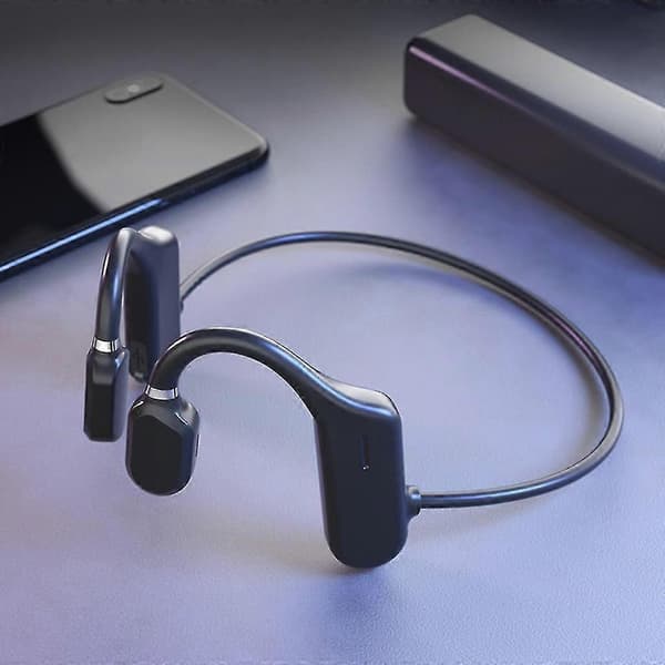 Knogleledning Bærbar Ørekrog Høretelefon Trådløs Bluetooth-kompatibel 5.0 Åben Gray