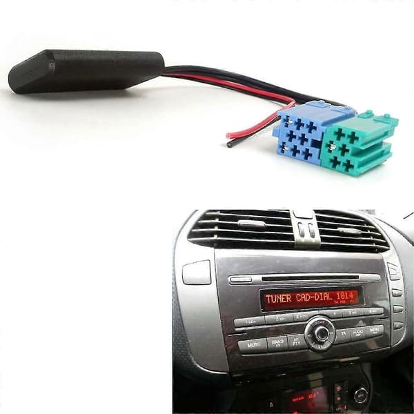 Bil 6+8pin Audio CD-veksler Bluetooth 5.0-mottaker Aux-adapter for 2007+ Radio Aux-kabel