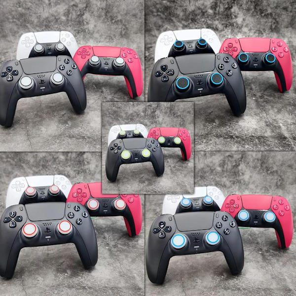 PS4 Xbox PS5 Tommelfinger-Stick Tilbehør Sæt 8 Controller Grip Caps
