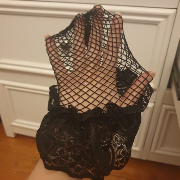 Fiskenet Hold Up Strømper - Dame Blonde Net Strømper Lingeri Lårhøje Strømper