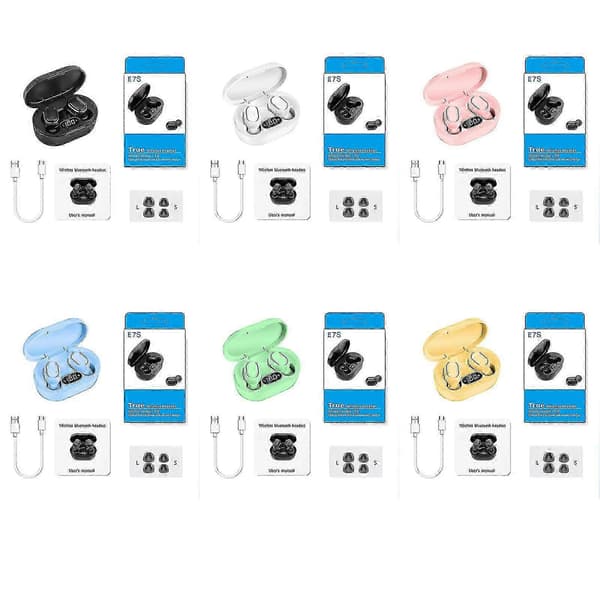 2025 E7S Trådlöst 5.0 Bluetooth Headset Bluetooth Headset Trådlöst Headset gray