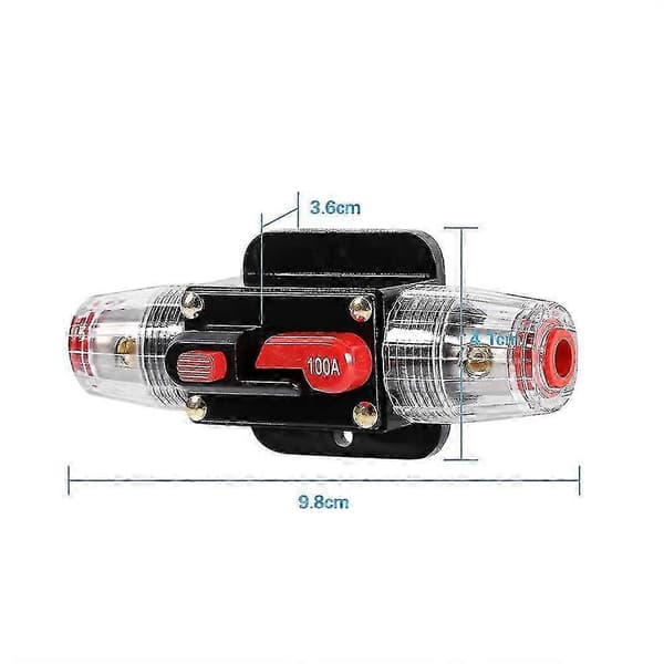 50A-100A Vedenpitävä Katkaisijan Nollaussulakepidin autoon ja veneeseen 12V-24V 100A