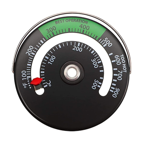 Brændertermometer | Brændeovnstermometer Brændeovnstermometer | Magnetisk ovntermometer Indendørs termometer til brændeovne og
