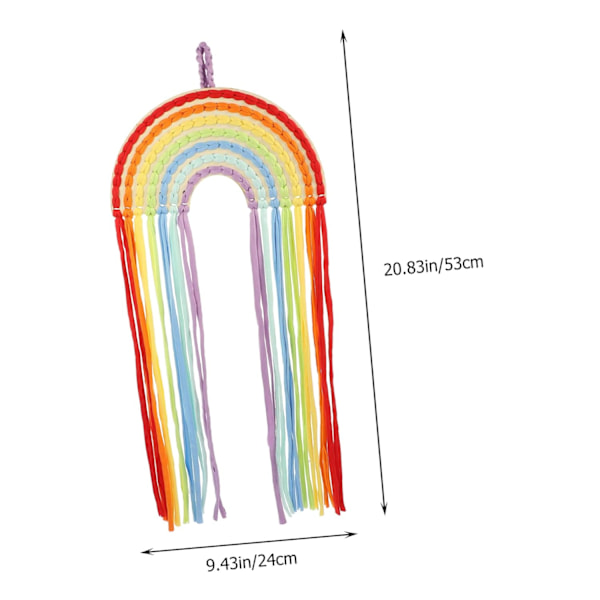 Hårklemme-arrangør Hårtilbehør-arrangør Vægdekorationer til hjem Hårklemme-displayholder Hårspænder-ophæng Bomuldsreb-ornament As Shown3 24x0.8x53cm