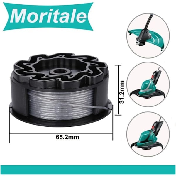 Siimapuola BOSCH UniversalGrassCut -trimmerille 18 18-26 18-260 F016800570 ja suojus (4 kpl)