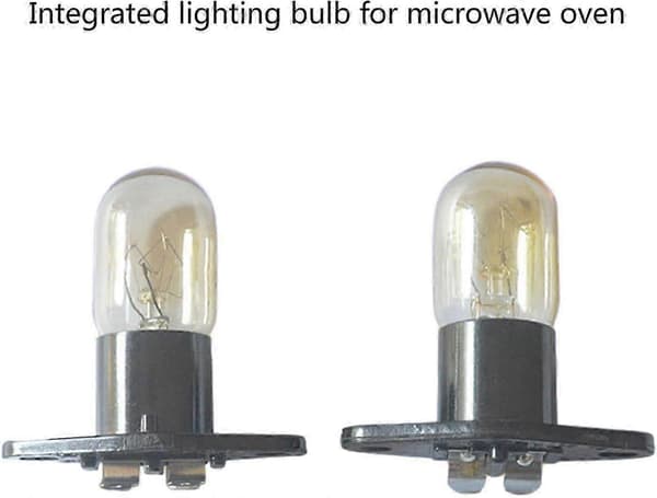 2-pack mikrovågslampa 2A 250V 20W 2-stifts lampbyte för mikrovågsugn