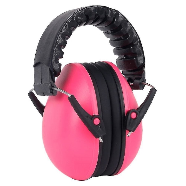 Justerbare, sammenleggbare øreklokker, støyreduksjon for barn, hørselvern Pink