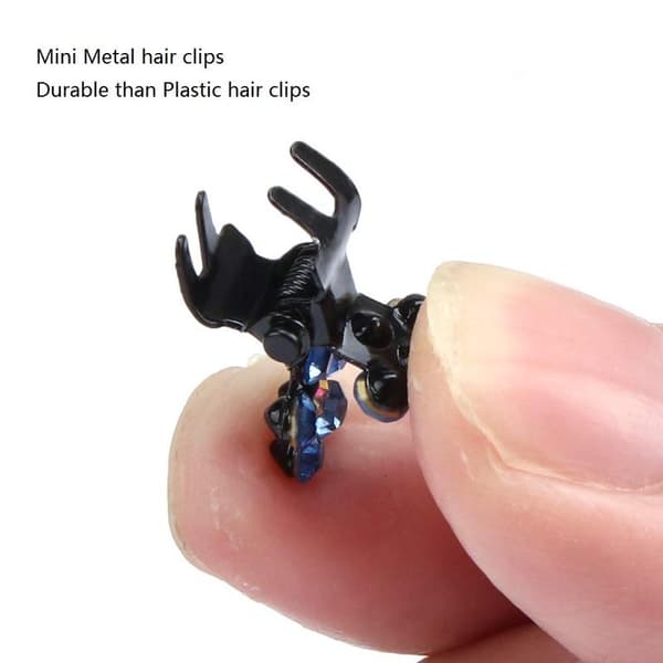 84 stycken Mini Hårklämmor Anti-Slip Grip Claw Klämmor Glitter Teet