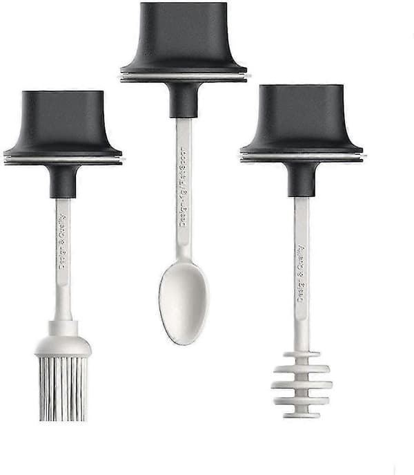 Kryddbehållare för kök 3-pack Glasburkar för kryddor Transparent förvaring Kryddburk