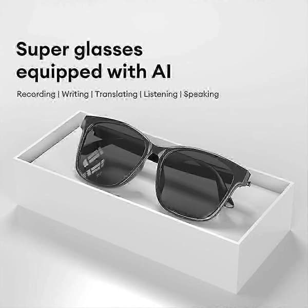 Hy C8 PRO Multifunktionelle AI Bluetooth Smart Briller, Trådløse Hovedtelefoner Ai Black