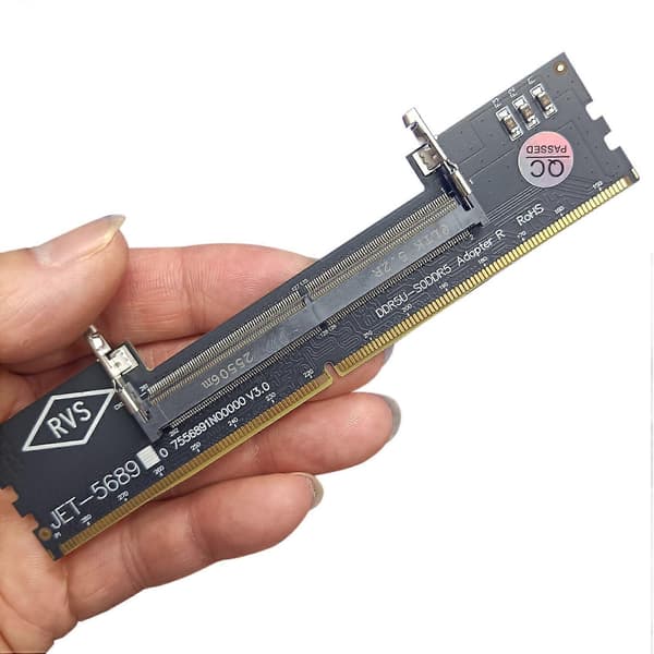 DDR5 Laptop til Desktop Hukommelsesadapterkort Notebook til PC Computer Hukommelsesudvidelsesadapter med Stabil Strømforsyning