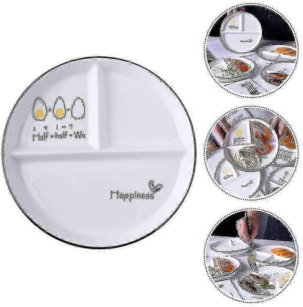 Delad keramisk middagstallrik 3-delad middagstallrik lunchtallrik TAO