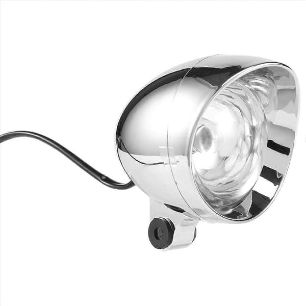 4\" Motorsykkel Sykkel Krom Kule Frontlys Tåkelys Pære For Chopper Silver