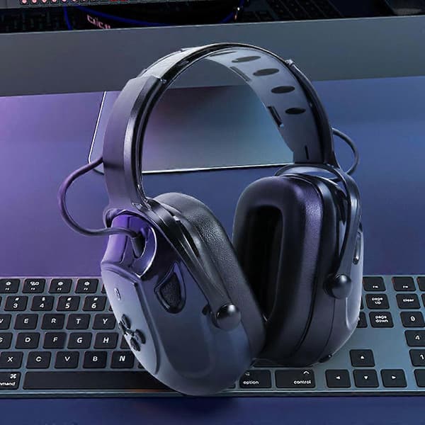 Bluetooth 5.0 Elektronisk Bluetooth Hørselvern Støyreduserende Øreklokke Black One Size