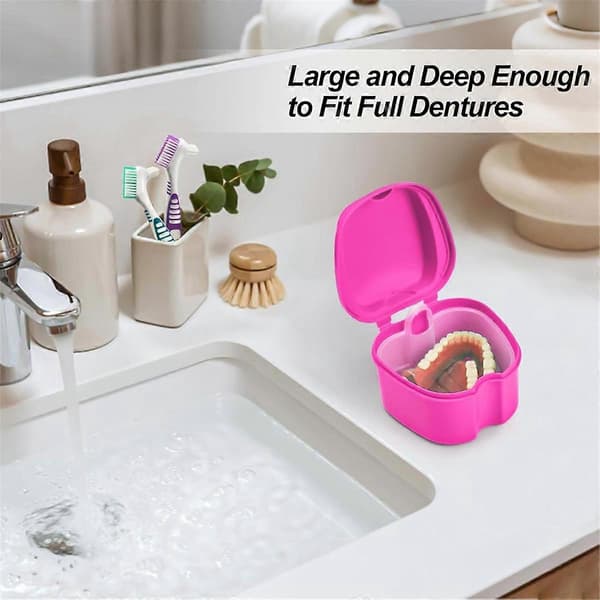 New hot-selling goods 2026-2027 Denture Bath Case Cup Holder Cleaner Container False Teeth