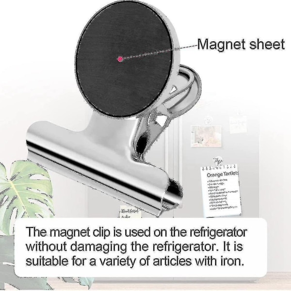 Magnetiske clips, magnetclips Stærke køleskabsmagnetclips Whiteboard Magnetisk clips Ikke-ridser 1