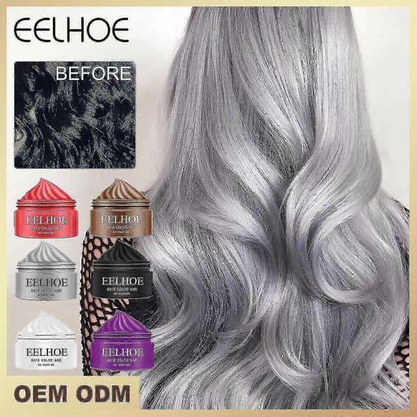 Eelhoe Midlertidig Hårvoks Bestemor Grå Fargerik Hårvoks Hårmasse Naturlig Co 30ml White