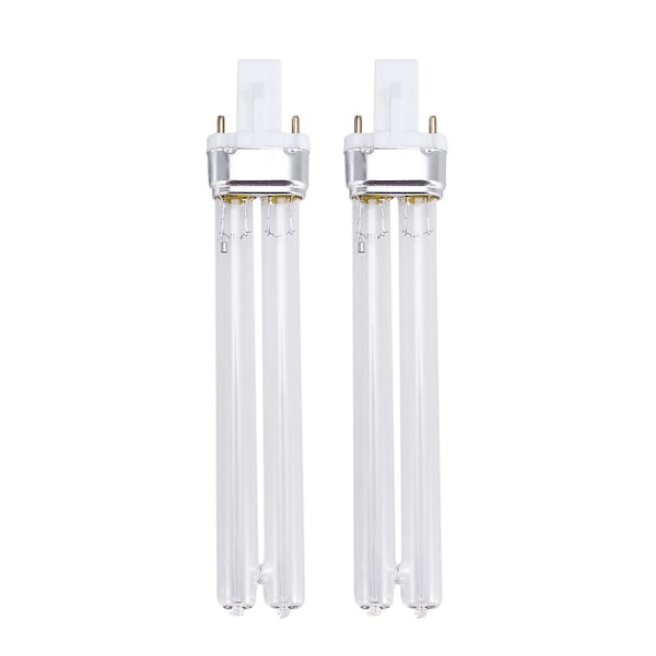 2 stk 11W Ultrafiolett UV Desinfeksjonslamper UV Steriliseringslamper For Sterilisator Akvarium (G23 Lampesokkel)