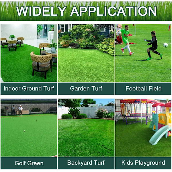 Konstgräsfogtejp 5M X 15CM Självhäftande Astro Turf Tejp Utomhus Grön Fixeringsfogtejp