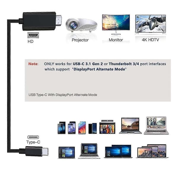 -Kompatibel adapteromvandlarkabel 4K HD Video Digital HDTV-sladd Spegling för // 15 Pro Max