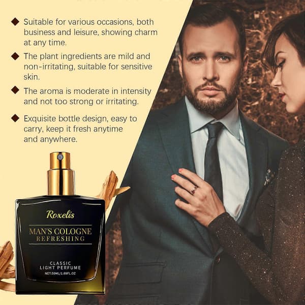 Herrcharm Köln - Naturlig Feromonparfym med Sandelträ & Patchouli, 50ml