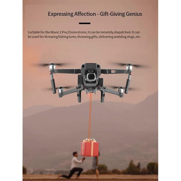 Til Mavic 2 Pro Airdrop System Dropper Transport Payload Release Device Throwing System til bryllup, fiskemadding Airdrop