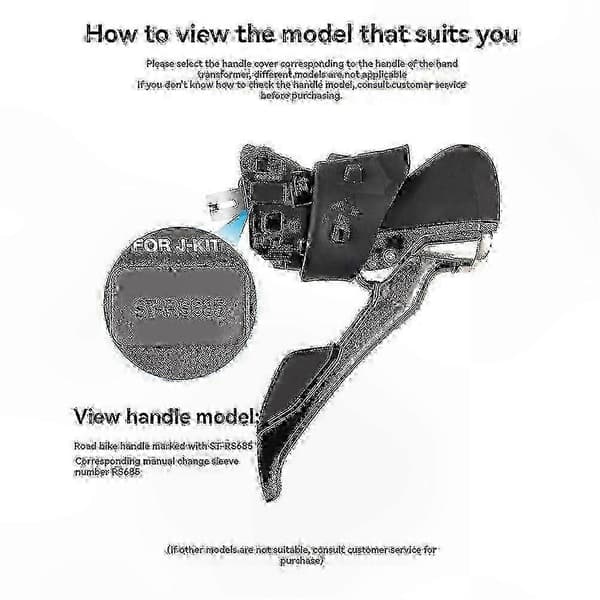 Shimano ST-RS685 RS685 Bremseskiftehendelhetter - Erstatningsbrakettdeksler Svart