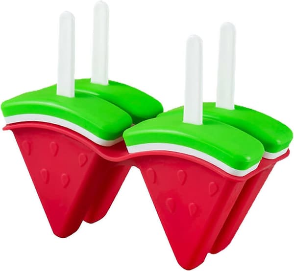 Vannmelon Freeze Pops Former 4 Hulrom Vannmelon Iskremform Frossen Is Ispinnemaker Hjemmelagde Ispinnformer