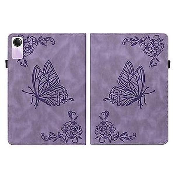Læder tablet cover til Xiaomi Redmi Pad SE 11 tommer (Lilla)