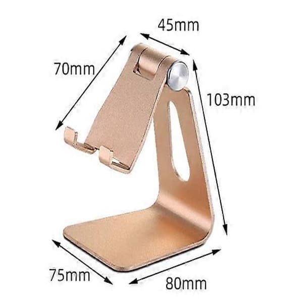 Lazy Phone Holder Justerbar Foldbar Tablet Holder (Sort/Sølv/Rosaguld)