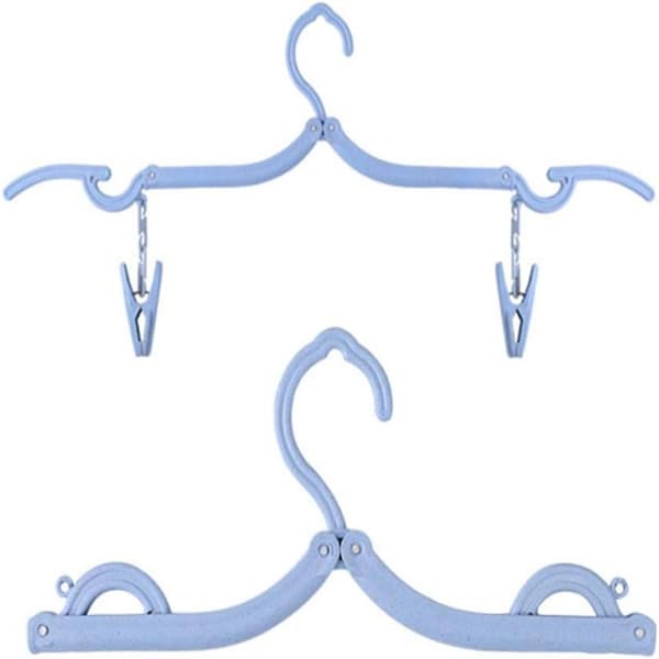 Travel Accessories: Portable Folding Clothes Hangers, High-Density PP Material Ensures Durability, Non-Slip Design Keeps Your Clothes Secure