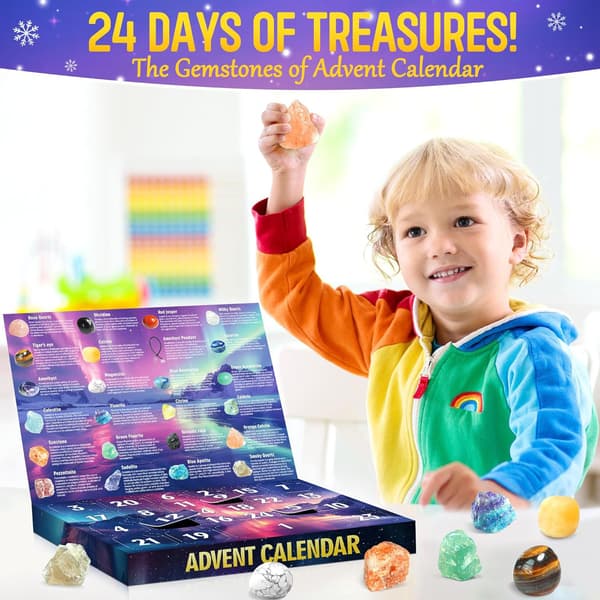 Gos- Jul Underbar Äventyrare Sten Adventskalender Blind Box Julesett