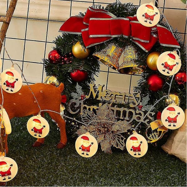 10 LED Julelys LED String Juletræ Ferie Fest Dekoration L