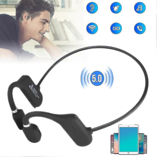 Bluetooth knogleledningsheadset hovedtelefoner