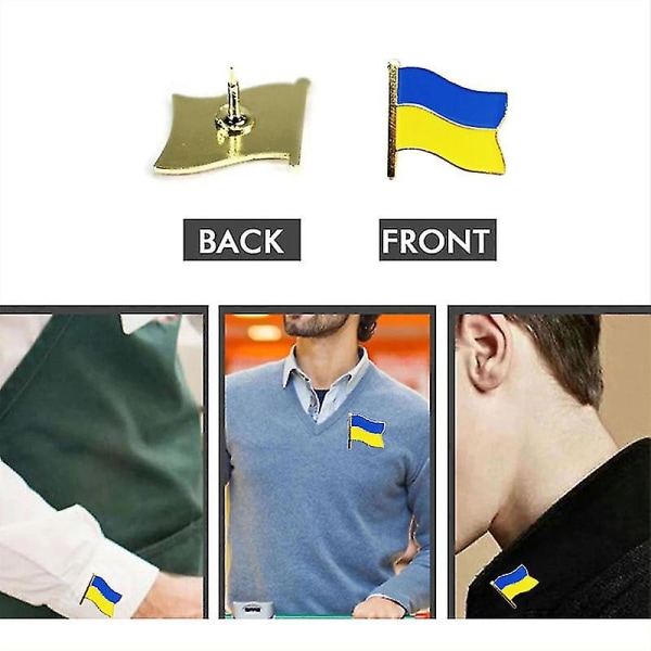 10 stk ukrainsk pin - ukrainsk pin, I D med ukrainsk pin