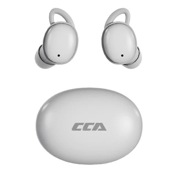 CCA Sleep Smart ANC støjreducerende øretelefoner 6 mm dynamisk driver in-ear Bluetooth-kompatible 5.4 stereo soveøretelefoner White