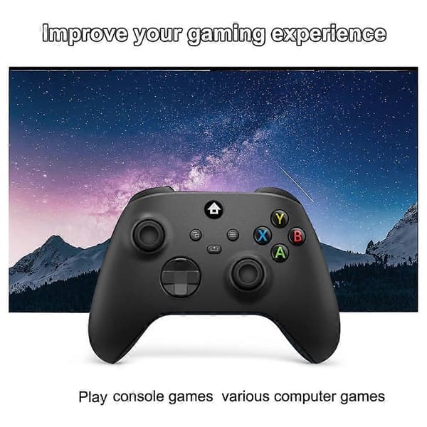 Til Xbox One Series X/S 2.4G trådløs spilcontroller med konsoljoysticks 2.4G adaptermodtager til pc-gamepad A Black