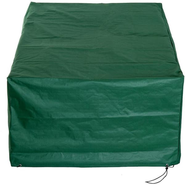Vattentätt skydd för rektangulära trädgårdsmöbler 210L x 140B x 80H cm grön