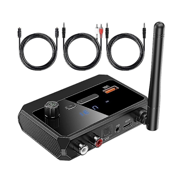 Bluetooth-adapter til stereomodtager - Bluetooth 5.3-modtager, trådløs lydadapter til hjemmestereo